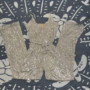 FASHION NOVA JUMPSUIT sequined Small